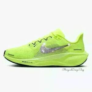 Bling Nike Pegasus 41 Womens Running Sneakers Shoes Customized with Crystals